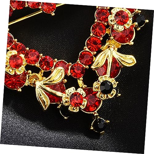 FOMIYES Schlichte Herzbrosche mit Strasssteinen Anstecknadel für Damen Dekoratives Schmuckstück für Kleidung Schals Taschen und Röcke Leicht und Langlebig von FOMIYES