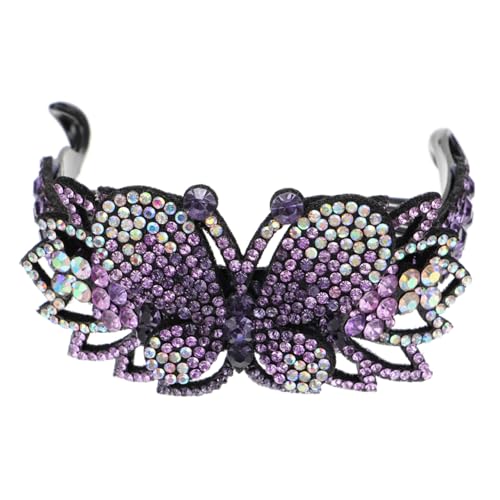 FOMIYES Schmetterlings Haarklammer mit Funkelnden Strasssteinen Mittlere Haarspange für Frauen für Partys Hochzeiten und Festliche Anlässe Robust und Stilvoll von FOMIYES