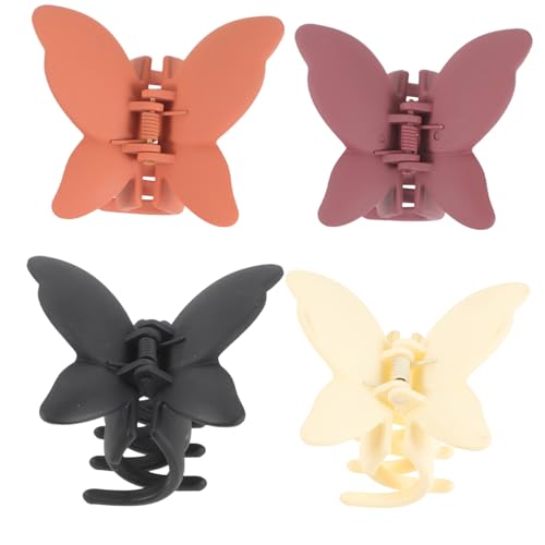FOMIYES 4stücke Schmetterlings Haarklammern Schmetterlingsclips Haarclips Zurückschieben Haarspangen Schmetterlings-krallenclips Für Frauen Und Mädchen von FOMIYES