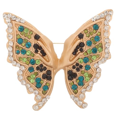 FOMIYES Schmetterlingsbrosche für Damen Funkelnde Anstecknadel mit Vielseitiges Kostümzubehör für Besondere Anlässe Elegantes für Kleidung Hüte Langlebig von FOMIYES
