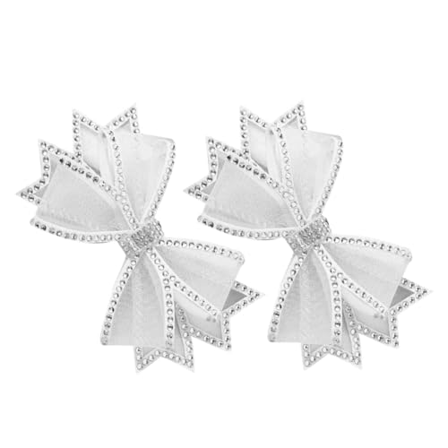 FOMIYES Schuhschmuck Bowknot Schleifen Charms mit Strasssteinen Abnehmbare Leichte Schuhdekorationen für Damen Diy Schuhverzierung Geeignet für Sneakers und Hochzeitstags Outfits von FOMIYES