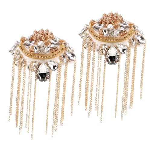 FOMIYES Schulterklappen Vintage Mit Quaste Und Fransen Dekorativ Für Damen Schulterschmuck Epaulettes Cosplay Kostüm Schmuck von FOMIYES