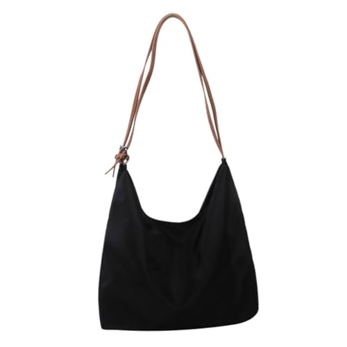 FOMIYES Schwarze Damen Handtasche mit Großer Kapazität Leichte Langlebige Umhängetasche für Alltag Shopping und Reisen Modische Ulzzang Schultertasche Stilvoll und Vielseitig Einsetzbar von FOMIYES