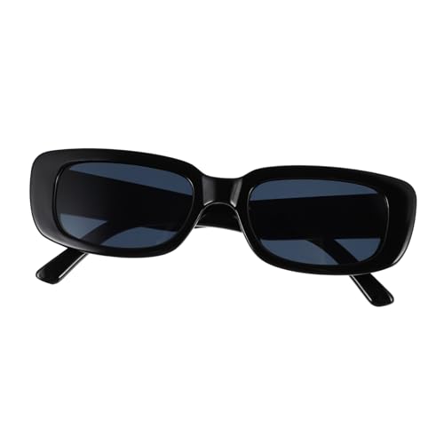 FOMIYES Schwarze Eckige Sonnenbrille Unisex Leicht und Modisch Passend für Damen und Herren als Reisegeschenk von FOMIYES