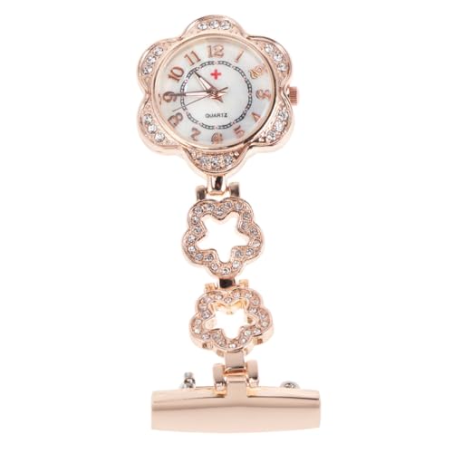 FOMIYES Schwesterntisch Taschenuhr Modeschwester Uhr Pflege Krankenschwestern Arztuhr aus Legierung Krankenschwester Uhr Golden von FOMIYES