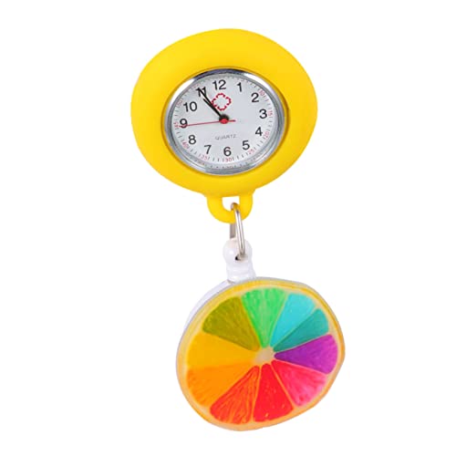 FOMIYES Schwesterntisch betrachten teleskopische Schwesternuhr Gold Dame Karikatur Medical Watch Krankenschwester Uhr Arztuhr Armbanduhr Herren Krankenschwester Taschenuhr hängende Uhr von FOMIYES