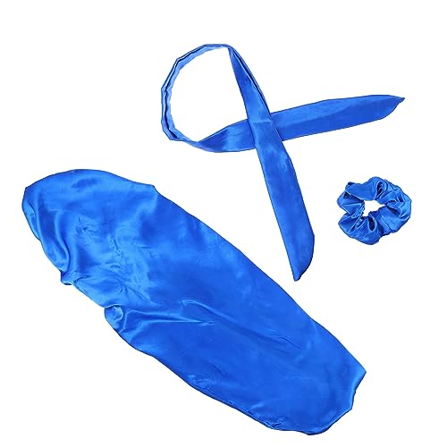 FOMIYES Schlafmütze Für Frauen Mit Elastischer Haarpflegehut Aus Seide Lange Nacht Hut Für Damen Verhindert Trockenheit Und Haarbruch Für Langes Haar Zöpfe Und Locken von FOMIYES