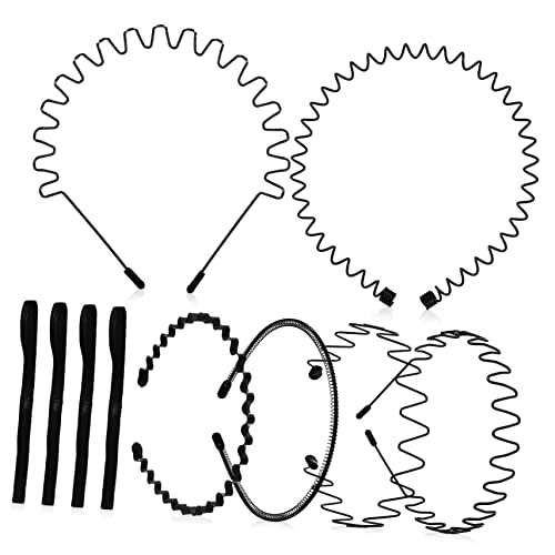 FOMIYES Satz Stirnband Gewelltes Haarband Wellige Haarbänder Haargummis Für Frauen Frühlingshaarreifen Stirnbänder Für Sportliche Damen Stirnbänder Für Männer Metall Mann Einfach Südkorea von FOMIYES