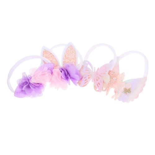 FOMIYES Set Teiliges Mädchen Haarband Bunny Ohren Schmetterling Einhornflügel Kopfschmuck Leicht Festlich für Party Feier Ostern Kostüm von FOMIYES
