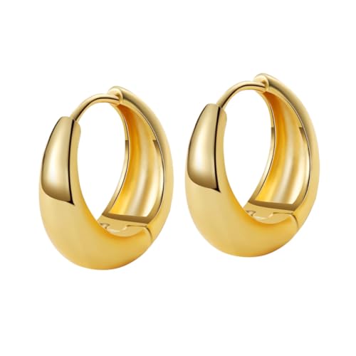 FOMIYES Silber Ohrhänger Mondform Glatt Elegant Hypoallergen Damen Ohrringe Schmuck von FOMIYES