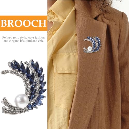 FOMIYES Silberfarbene Brosche Damen Stilvolle Anstecknadel für Kleidung und Accessoires Feine Politur Modisches Design für Taschen Schals Jacken und Besondere Anlässe Wie Partys und von FOMIYES