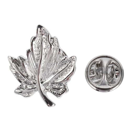 FOMIYES Silberne Maple Leaf Brosche Anstecknadel für Kleidung Vielseitige Schmuckverzierung für Schal Hemd Mantel Tasche und Hut von FOMIYES