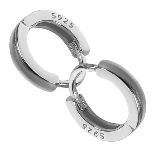 FOMIYES Mini-creolen Aus Silber Für Damen Zierliche Runde Ohrstecker Modische Ohrringe Aus Silber Leichte Statement-ohrringe Für Alltag Und Abendparty von FOMIYES