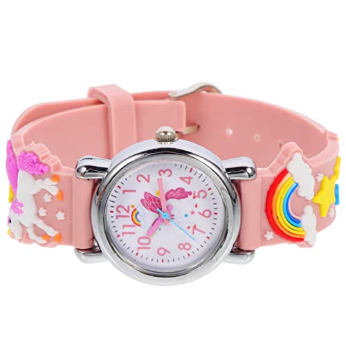 FOMIYES Silikon Kinder Armbanduhr Cartoon Einhorn Bezaubernde Uhr für Jungen und Mädchen Leicht und Verstellbar für Schule und Freizeit von FOMIYES