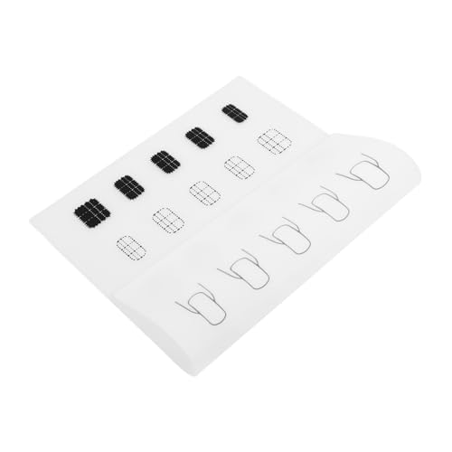 FOMIYES Silikon Nagel Trainingsmatte Halbtransparent Leicht Vielseitig für Nageldesign Nagelkunst Stempel Maniküre Übungsmatte Tragbar als und Tischschutz von FOMIYES