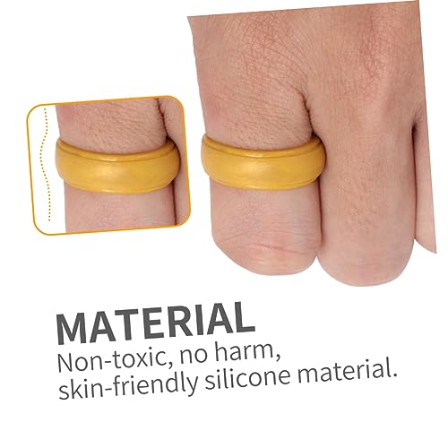FOMIYES Silikonring für Herren und Damen Rutschfester Reißfester Outdoor Fingerschmuck Langlebigem Geruchlosem Silikagel zur Griffkraft und Fingerfertigkeitstraining bei Sport und Therapie von FOMIYES