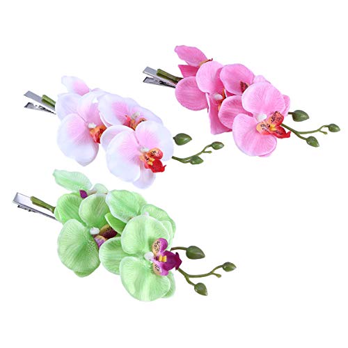 FOMIYES 3stücke Blumen Haarschmuck Simulation Haarnadel Für Mädchen Frauen Damen Hochzeit Party Festival Zubehör Mit Zweigen Für Haare Gürtel Bänder Handtaschen Kleidung von FOMIYES