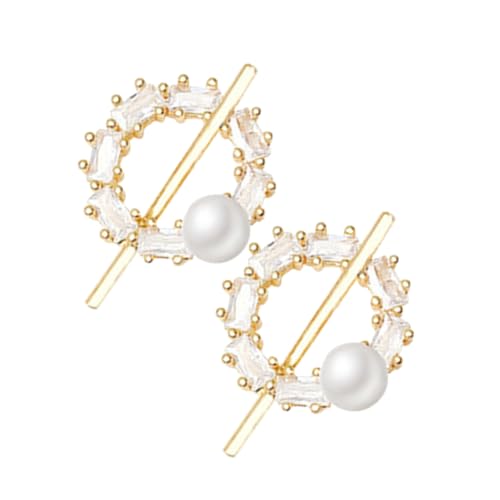 FOMIYES Simulierte Perlen Ohrstecker Damen Elegant Stilvoll Sommer Schmuck Accessoire Modisch Vielseitig für Hochzeit Party Alltag von FOMIYES