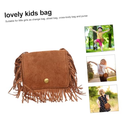 FOMIYES Single Schultertasche Weichem mit Quasten Crossbody Umhängetasche für Mädchen Kleine Geldbörse Accessoire für Schule und Alltag Braun FOMIYES Single Schultertasche Weichem mit Quasten Crossbody Umhängetasche für Mädchen Kleine Geldbörse Accessoire für Schule und Alltag Braun von FOMIYES