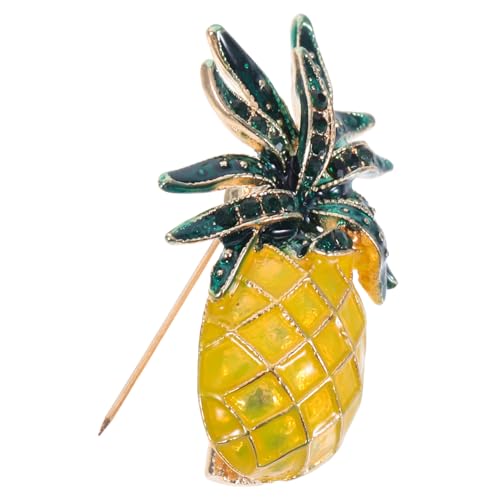 FOMIYES Sommerliche Anstecknadel Ananas Brosche Fruchtmotiv Modischer Schmuck Damen Accessoire für Kleidung Tasche und Hut Detailreich Gearbeitet Vielseitig Kombinierbar Einzigartiges von FOMIYES