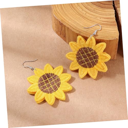 FOMIYES Sonnenblumen Ohrringe Damen Dangle Blumen Schmuck Hochzeit Ohrstecker Vintage Stil für Alltag und Festliche Anlässe von FOMIYES