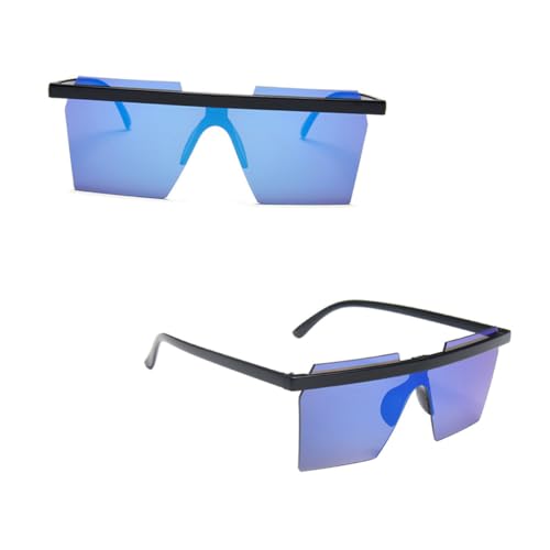 FOMIYES Sonnenbrille für Damen Kreative Partybrille und Strandbrille Glänzend Schwarz Blau mit Leichtem Langlebigem Design für Outdoor Aktivitäten und Stilvolle Outfits von FOMIYES