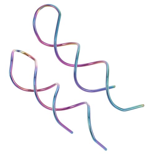 FOMIYES Spiral Ohrhänger aus mit Eleganten Quasten Farbenfrohe Langlebige Twist Dangle Ohrringe für Damen Schmuckstücke für Strandurlaub Party und Alltag von FOMIYES