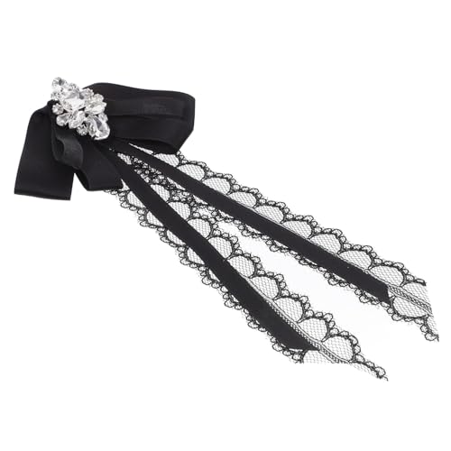FOMIYES Spitzen brosche mit Großem Schleifen knoten Stilvolle Anstecknadel für Damen uniform Dekorative Kragenbrosche für Blusen und Hemden für Dinnerpartys und Festliche Anlässe von FOMIYES