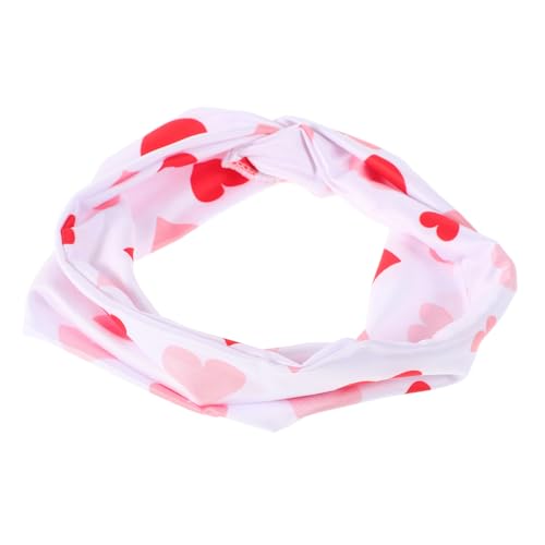 FOMIYES Sport-stirnband Für Damen Rutschfest Soft Schweißband Mit Herz-print Für Yoga Laufen Sport Workout Fitnessstudio Kopfwickel Saugfähig von FOMIYES