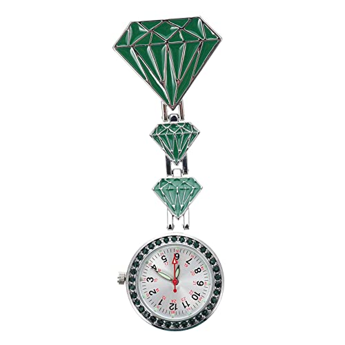 FOMIYES Stainless Steel Hanging Pocket Watch für Krankenschwestern Luminous Uhr mit Clip Präzise Zeitmessung Leicht Tragbar für Pflegeberufe Stilvolles Design von FOMIYES
