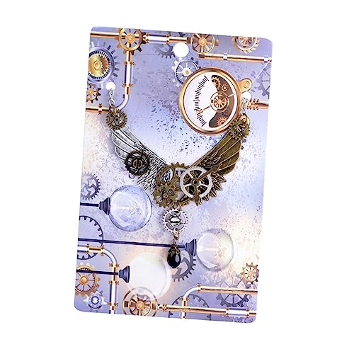 FOMIYES Steampunk Flügel Anhänger Halskette Damen Vintage Punk Schmuck Kreatives Modeschmuck für Besondere Anlässe Wie Party und Geburtstag FOMIYES Steampunk Flügel Anhänger Halskette Damen Vintage Punk Schmuck Kreatives Modeschmuck für Besondere Anlässe Wie Party und Geburtstag von FOMIYES