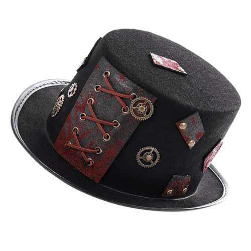 FOMIYES Steampunk Punk Hut Halloween Kopfbedeckung Umweltfreundlich Leicht Modisch Für Party Alltag Unisex von FOMIYES