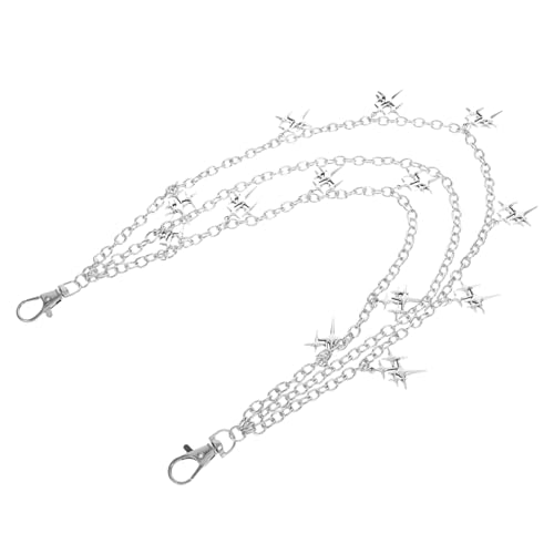 FOMIYES Stern-hosenkette: Mehrlagiges Jeansketten-accessoire Für Damen Und Herren – Accessoires Für Die Geldbörse Im Punk-stil – Anhänger Zur Jeans-dekoration von FOMIYES