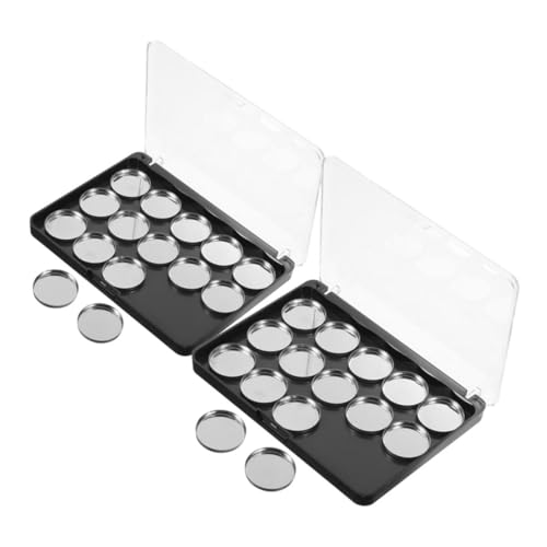 FOMIYES Stilvolle 2er-packung Lidschatten-palettenbox Mit Magnetischem Deckel Leerer Make-up- Für Rouge Lippenstift Augencreme von FOMIYES