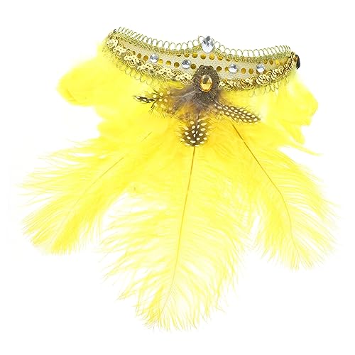 FOMIYES Pfau Feder Stirnband Fascinator-stirnband Für Karneval 20er Feder Haarband Faszination Für Frauen Karnevals-fascinator-kopfschmuck Haarschmuck Stoff Damen Lieferungen Halloween von FOMIYES