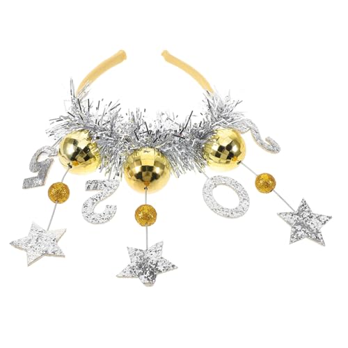 FOMIYES Stirnband Für Neujahr Mit Glitzer Haarreifen Für Silvesterparty Und Festivitäten Requisiten Für Neujahrsfotos Und Feiern Kopfbedeckung Für Weihnachten Und Party von FOMIYES