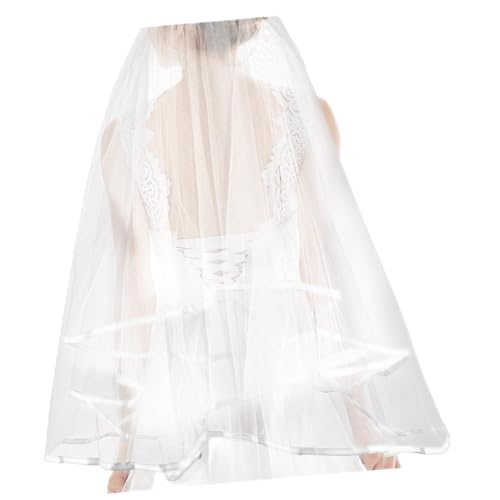 FOMIYES Stirnband Haarschmuck Stirnbänder Für Damen Haarschmuck Für Frauen Hochzeitskopfschmuck Hochzeitsschleier Brautstirnband Junggesellinnenabschiedszubehör Stirnband Mit von FOMIYES