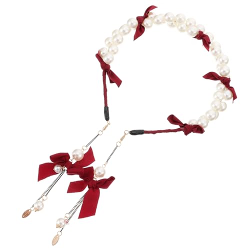 FOMIYES Perlen Haarreif Damen Kopfschmuck Haarschmuck Stirnband Hochzeit Schmuck Zubehör von FOMIYES