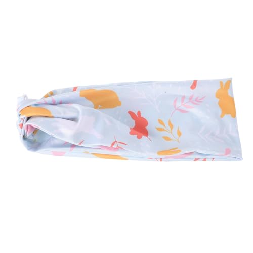 FOMIYES Damen Stirnbänder Aus Stoffmaterial Elastisch Schweißabsorption Atmungsaktivität Yoga-stirnbänder Laufzubehör Rutschfest Hasenaufdruck Osterthema Alltägliches Haaraccessoire von FOMIYES