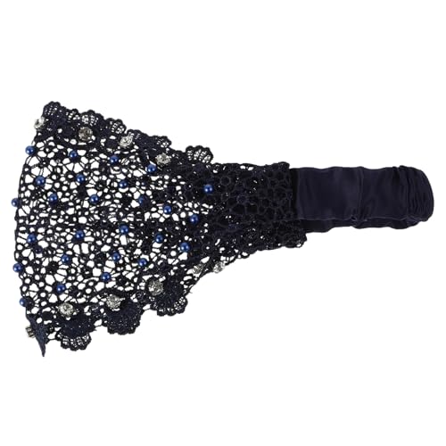 FOMIYES Blumen Spitze Haarschmuck Für Breites Elastisches Stirnband Mit Perlen Boho Haarkreationen Für Hochzeiten Und Partys Handgefertigtes Accessoire von FOMIYES