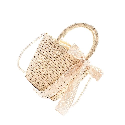 FOMIYES Strandtasche Damen Handgewebte Sommer Umhängetasche Crossbody Bag Schultertasche Leichte Mode Tasche für Urlaub Alltag von FOMIYES