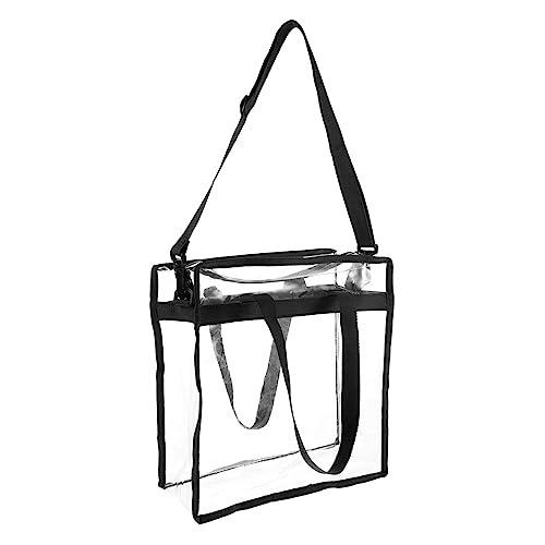 FOMIYES Strandtasche PVC Transparente Einkaufstasche mit Robustem Reißverschluss für Reisen Sport Freizeit Große Kapazität von FOMIYES