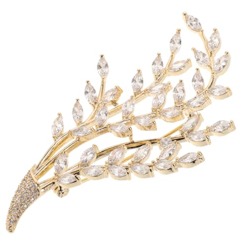FOMIYES Strass Brosche Anstecknadel Damen Modisch Eleganter Schmuck Pin für Kleidung Robustes Fest Haftend für Hochzeit Party und Alltag Stilvolle Kleidung Dekoration von FOMIYES
