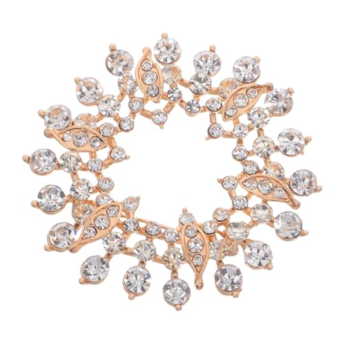 FOMIYES Strass Brosche aus Legiertem Funkelnde Anstecknadel für Damen Modisches Kleidungsaccessoire Vielseitig Tragbar bei Hochzeit Weihnachten und Festlichen Anlässen von FOMIYES