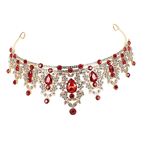 FOMIYES Strass-Krone Prinzessinenbraut Brautjungfer Braut- Brunch groß Mädchen Tiara Strass Tiara Kopfschmuck Tiara-Verzierung Hochzeit Braut Tiara Brautkrone Strasssteine FOMIYES Strass-Krone Prinzessinenbraut Brautjungfer Braut- Brunch groß Mädchen Tiara Strass Tiara Kopfschmuck Tiara-Verzierung Hochzeit Braut Tiara Brautkrone Strasssteine von FOMIYES