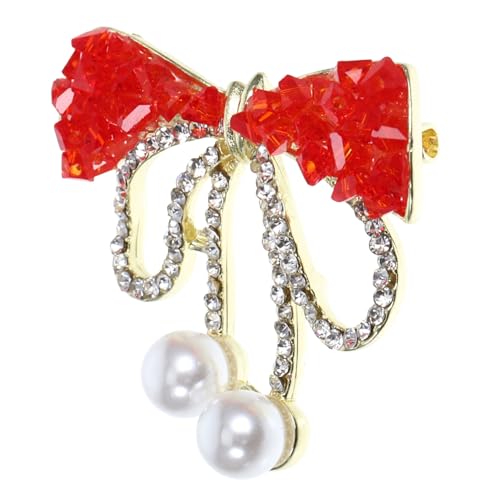 FOMIYES Strass Schleifenbrosche Damen Anstecknadel Langlebiger Modischer Schmuck für Kleidung für Geburtstag Hochzeit Weihnachten und Besondere Anlässe von FOMIYES