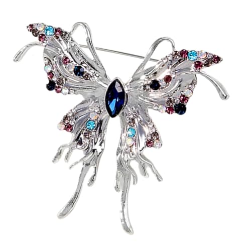 FOMIYES Strass Schmetterling Brosche Damen Anstecker Vielseitig für Kleidung Rucksack Schmuck Weihnachten Geburtstag Muttertag von FOMIYES