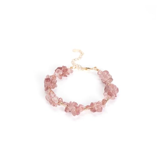 FOMIYES Strawberry Armband Damen Schönes Schmuckstück Modisch Temperamentvoll Rosa Geschenk Freundinnen Geburtstagsgeschenk Verstellbar Komfortabel von FOMIYES