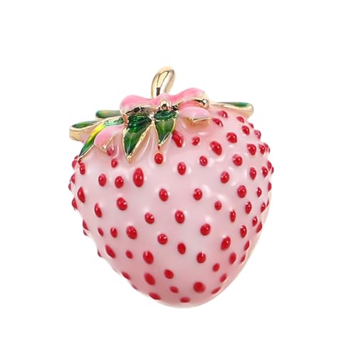 FOMIYES Strawberry Brooch Pin Leichtes Langlebiges Modeaccessoire für Frauen mit Niedlichem Erdbeermotiv Vielseitig für Kleidung Rucksäcke Schals als zu Hochzeit und Geburtstag von FOMIYES