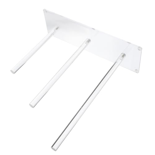 FOMIYES Stufiger Acryl Haargummi Organizer Klar Multifunktionaler Haarschmuck Halter für Damen und Mädchen Platzsparendes Haarband Aufbewahrungsregal Einfach Montierbarer Scrunchie Halter von FOMIYES